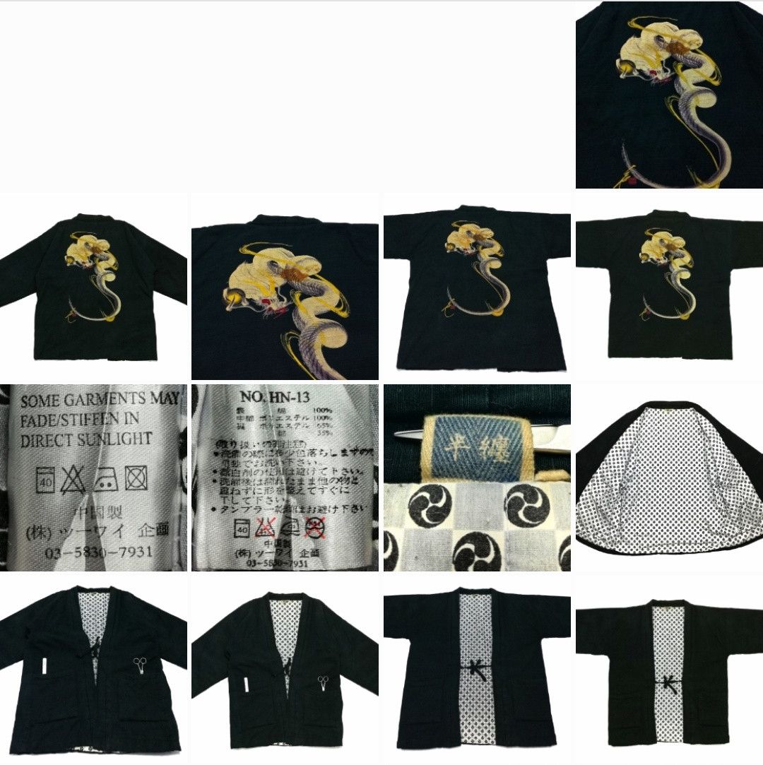 Art Comes First 🔥Kimono Japan Dragon Print Japanese Traditional Wear🔥 Size US L / EU 52-54 / 3 - 14 Thumbnail