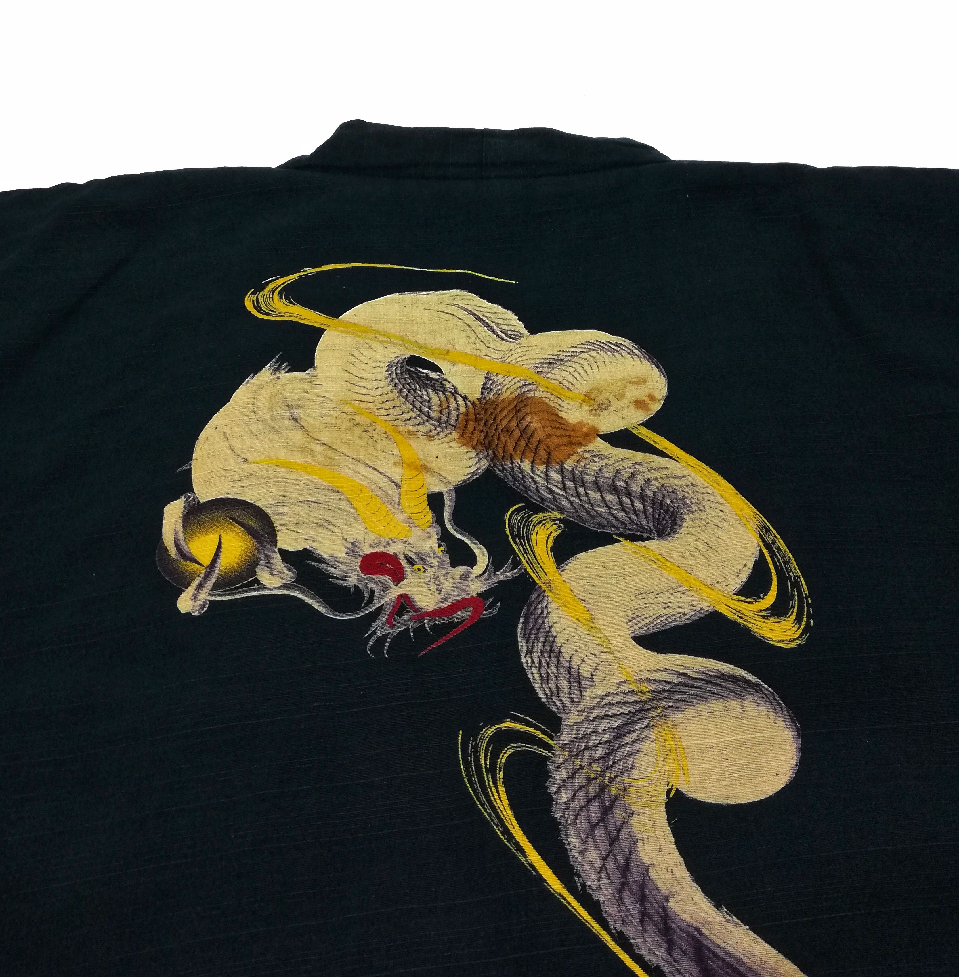 Art Comes First 🔥Kimono Japan Dragon Print Japanese Traditional Wear🔥 Size US L / EU 52-54 / 3 - 5 Thumbnail