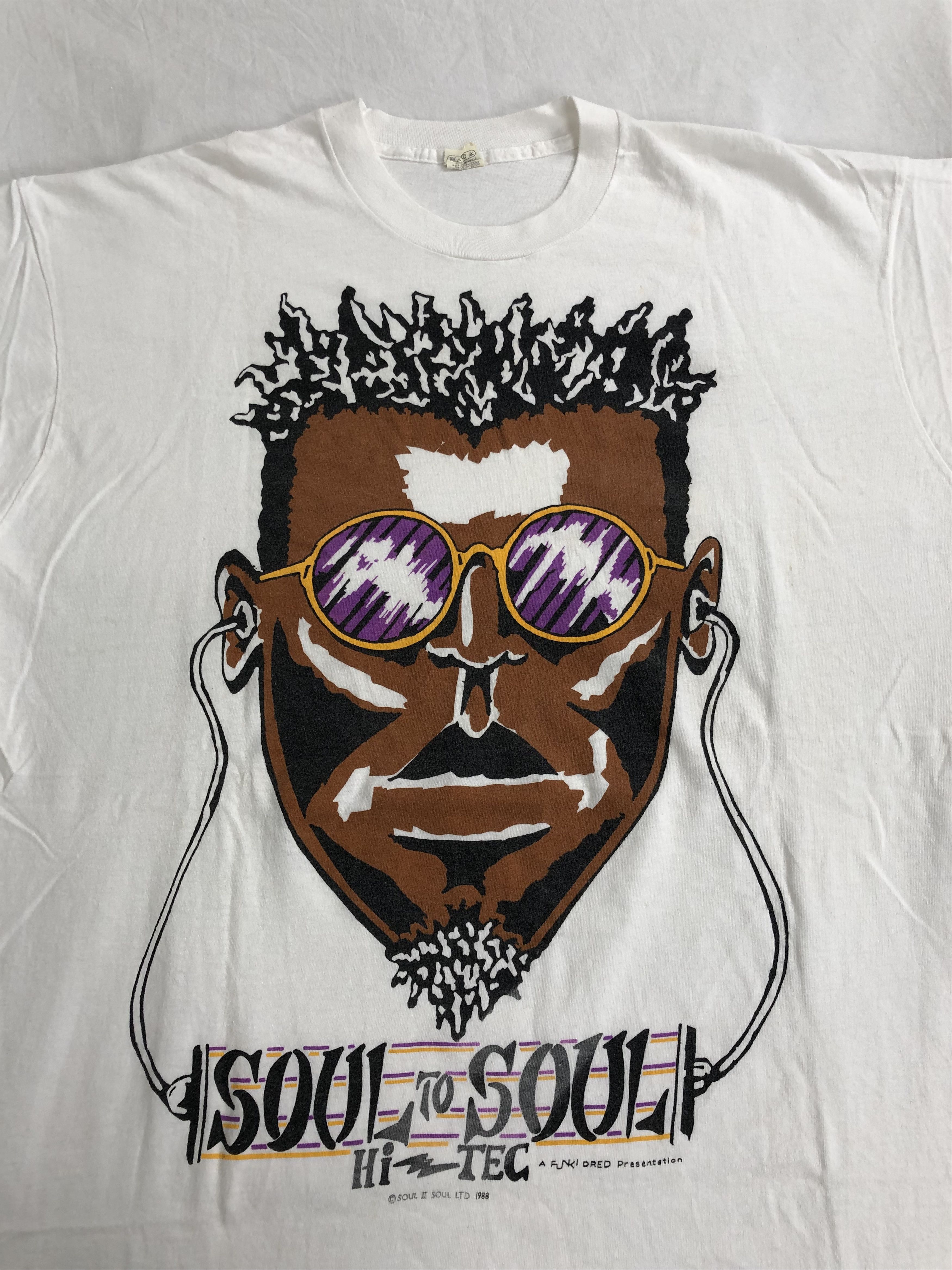 Band Tees Vintage 1988 Soul II Soul Jazzie B single stitch t-shirt Size US XL / EU 56 / 4 - 2 Thumbnail