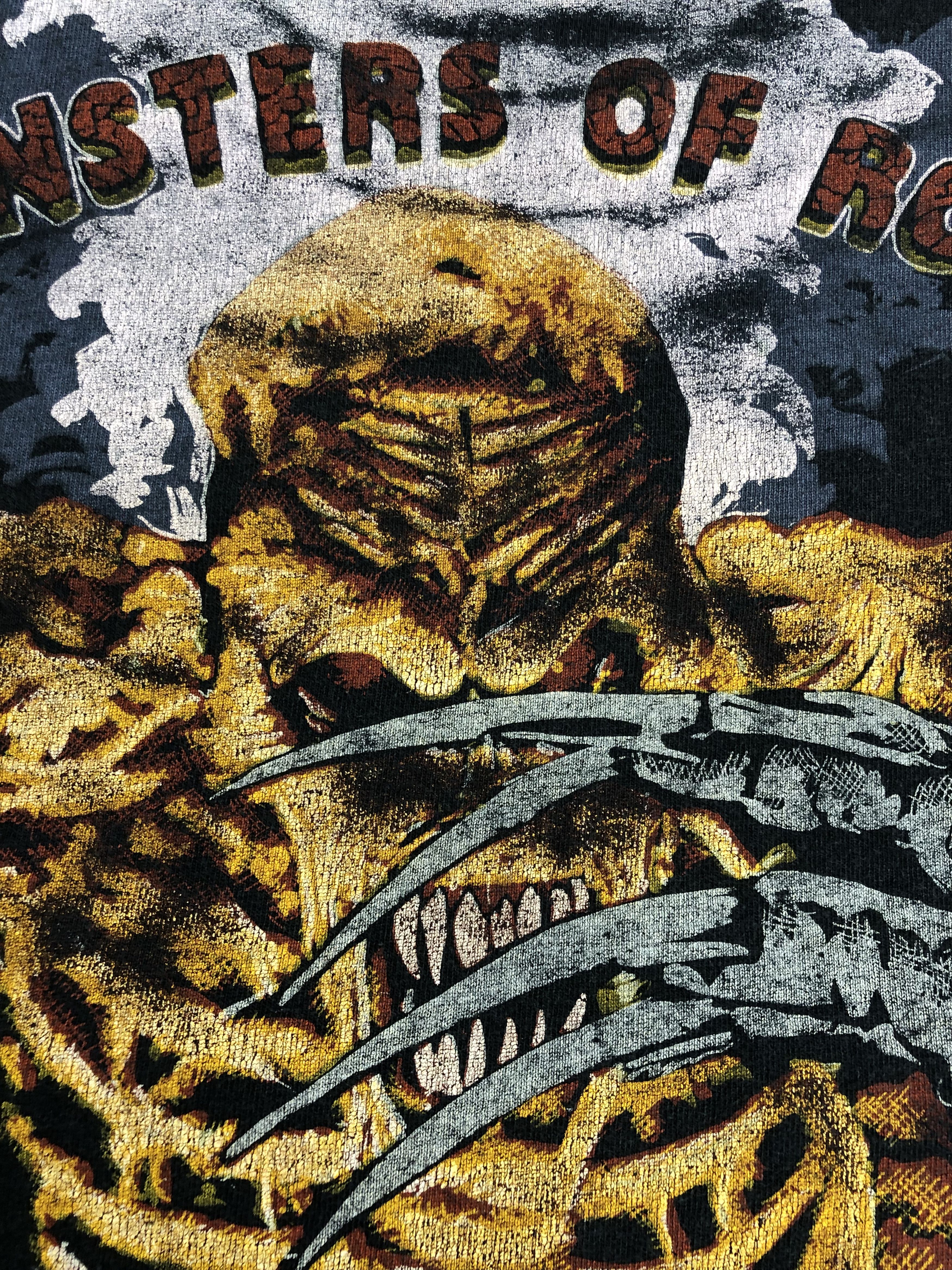 Band Tees Vintage 1992 Monster of Rock (Iron Maiden Skid Row W.A.S.P) Size US XL / EU 56 / 4 - 7 Thumbnail