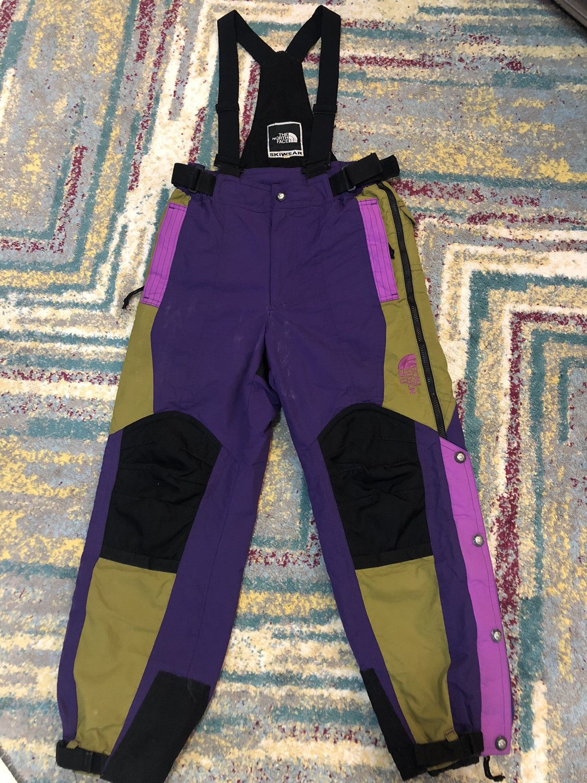 The North Face Rare Vintage 90s The North Face Overall Skiwear ColourBlock Size US 32 / EU 48 - 3 Thumbnail