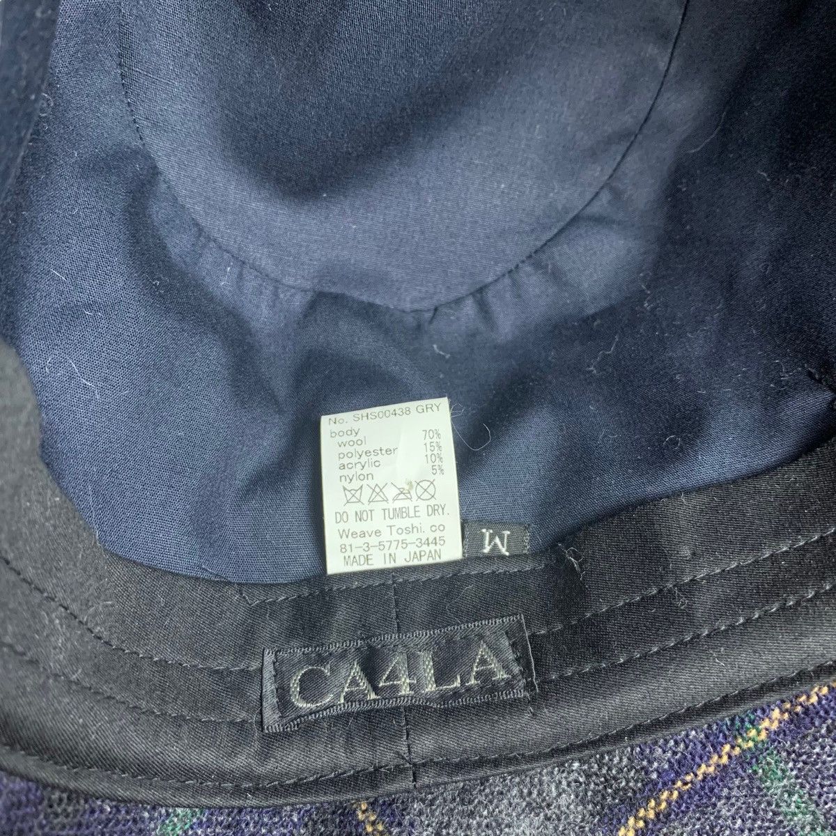 CA4LA Japan Ca4la Tartan Wool Bucket Hat Made In Japan Size ONE SIZE - 10 Thumbnail
