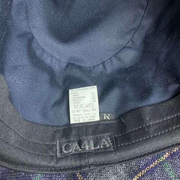 Ca4la Japan Ca4la Tartan Wool Bucket Hat Made In Japan | Grailed