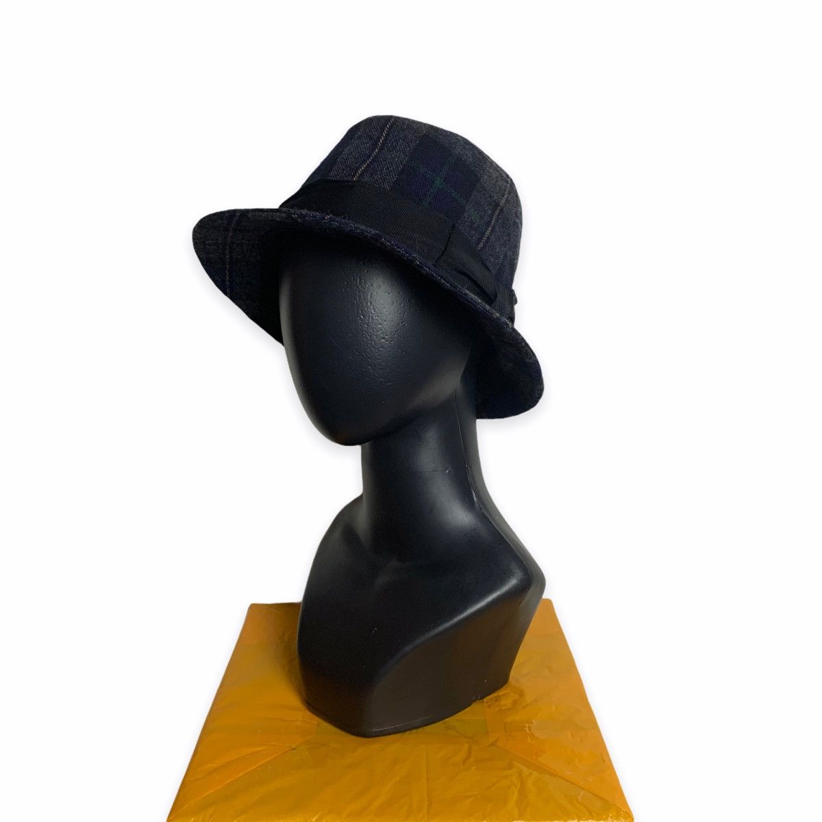 image of Japan Ca4La Tartan Wool Bucket Hat Made In Japan in Dark, Men's