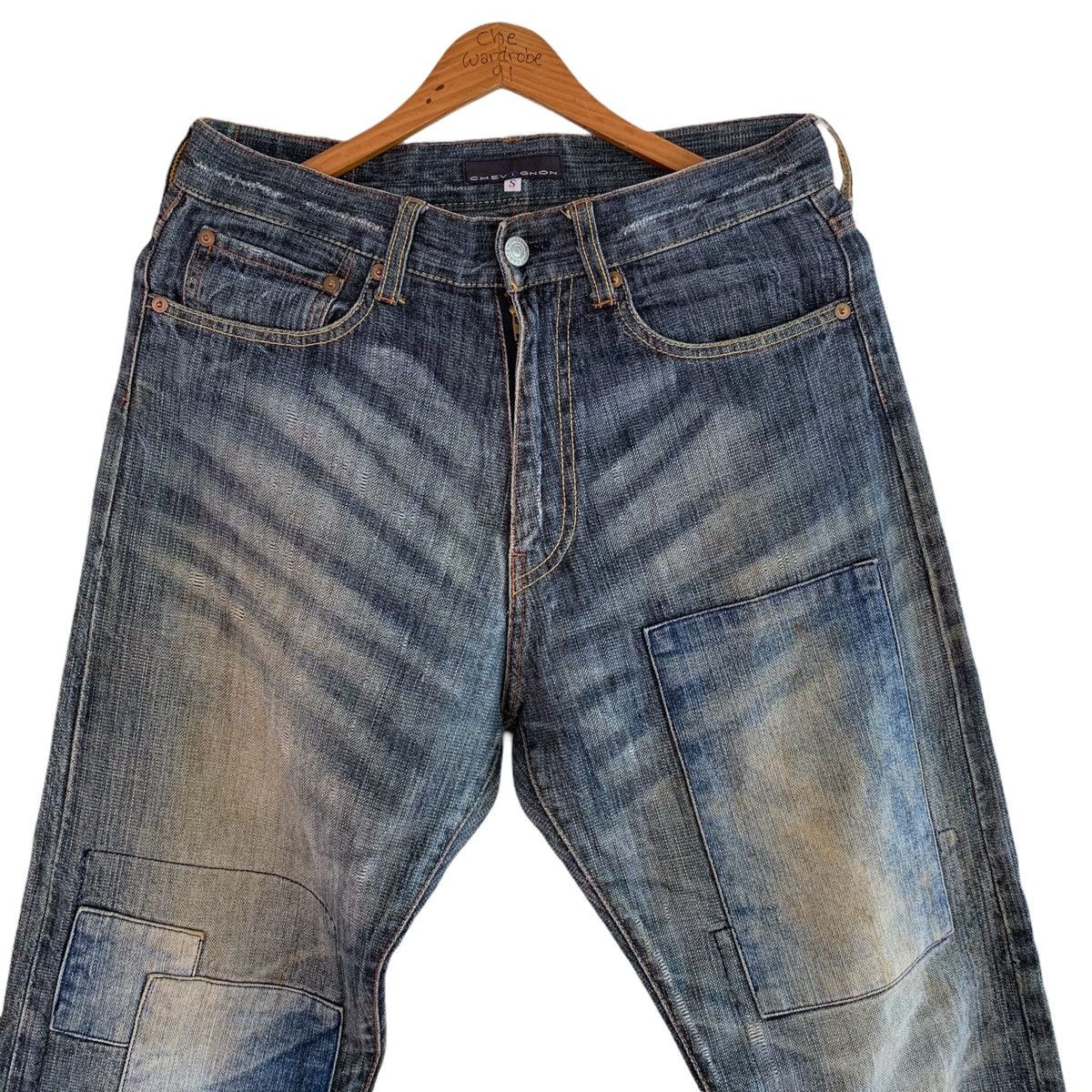 Chevignon Chevignon Reconstructed Patches Denim Pant Size US 30 / EU 46 - 3 Thumbnail