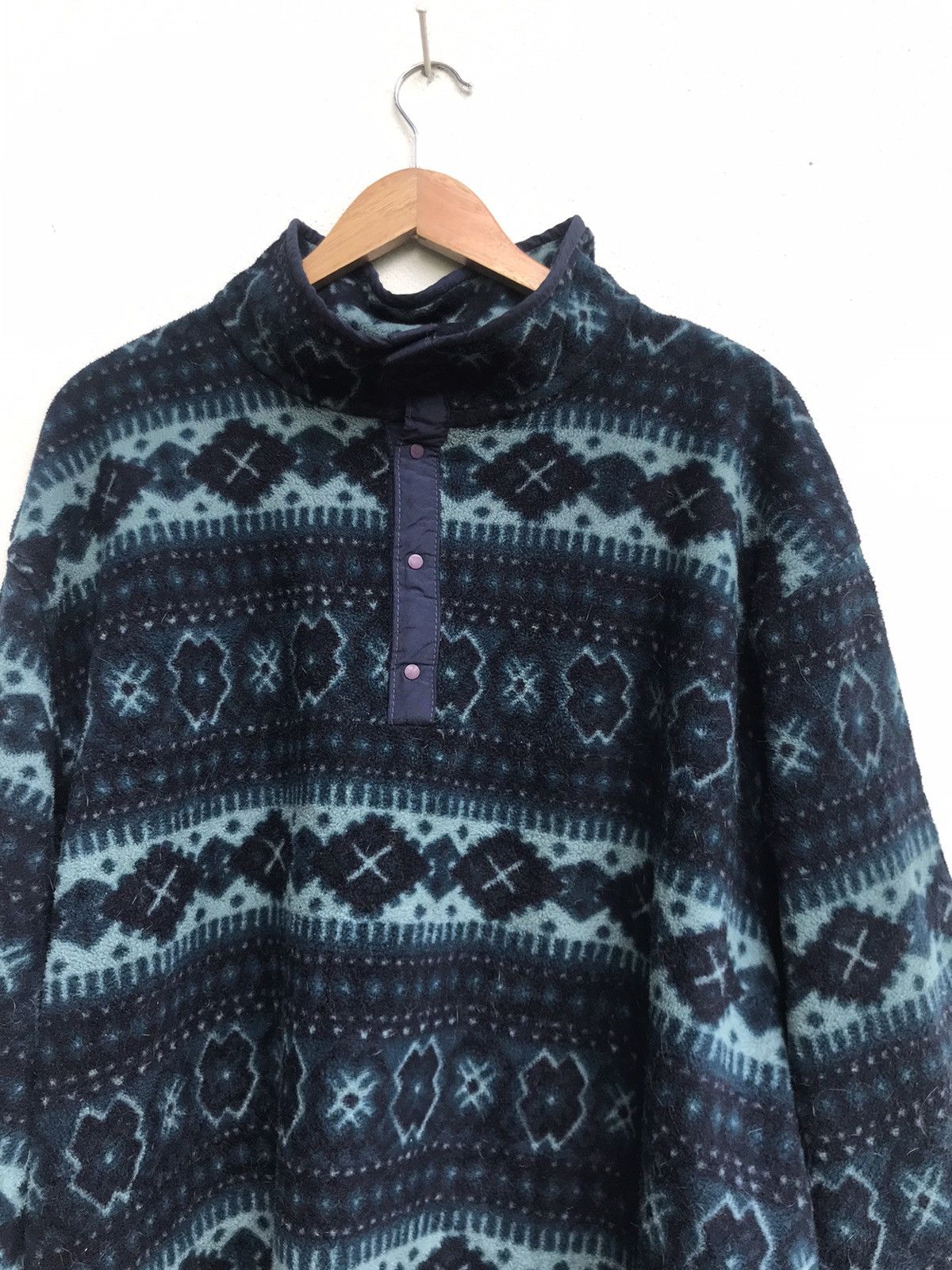 L.L. Bean L.L. Bean Paisley Style Fleece Jacket Size US XL / EU 56 / 4 - 10 Thumbnail