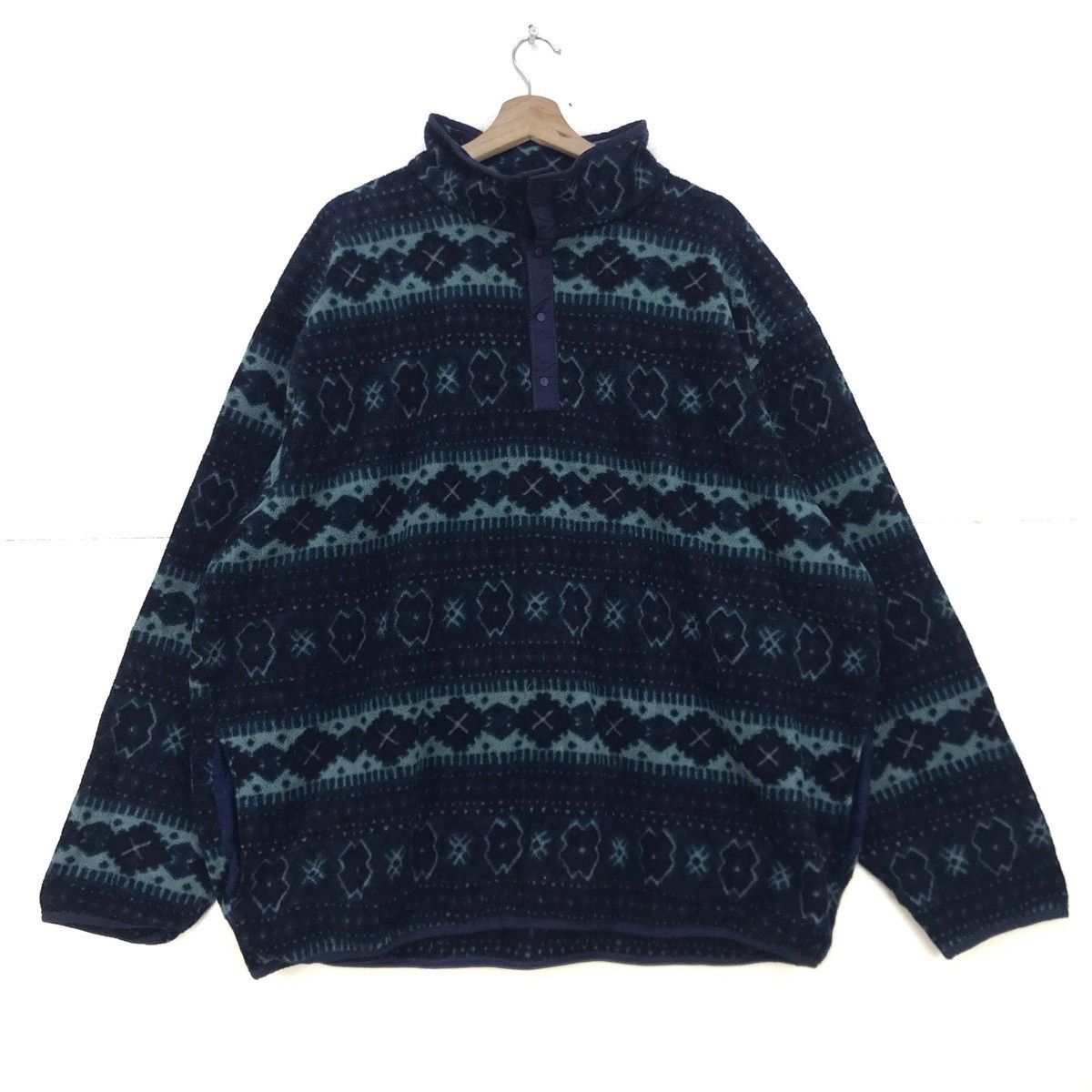 L.L. Bean L.L. Bean Paisley Style Fleece Jacket Size US XL / EU 56 / 4 - 1 Thumbnail