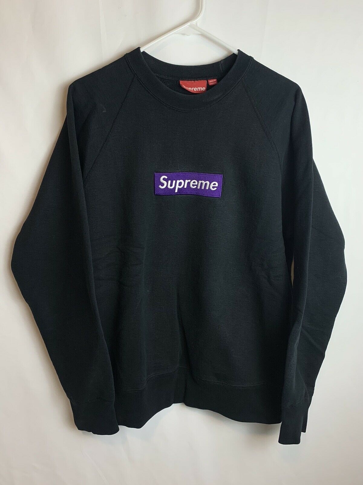 Supreme Supreme Box Logo Bogo Purple Black 2005 Crewneck Vintage