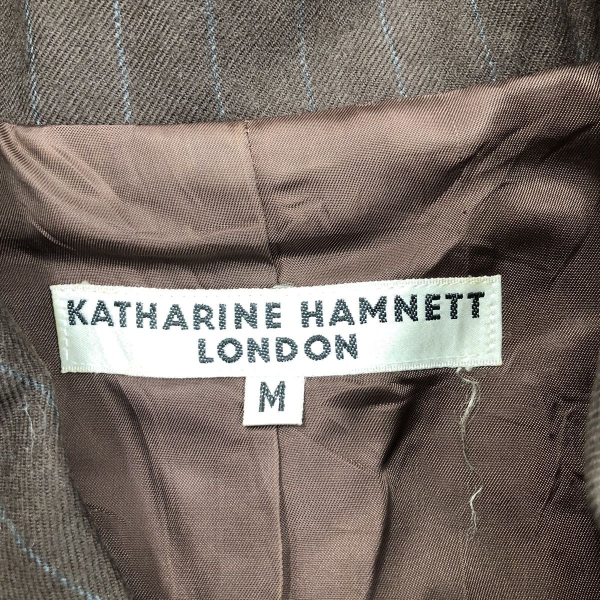 Katharine Hamnett London Katharine Hamnett London Long Coat Wool Stripes Size M / US 6-8 / IT 42-44 - 4 Thumbnail