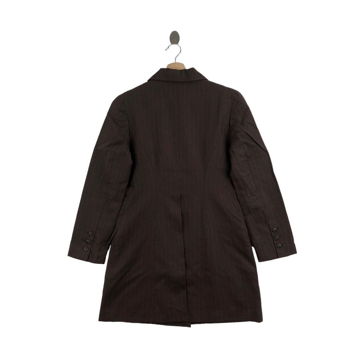 Katharine Hamnett London Katharine Hamnett London Long Coat Wool Stripes Size M / US 6-8 / IT 42-44 - 3 Thumbnail