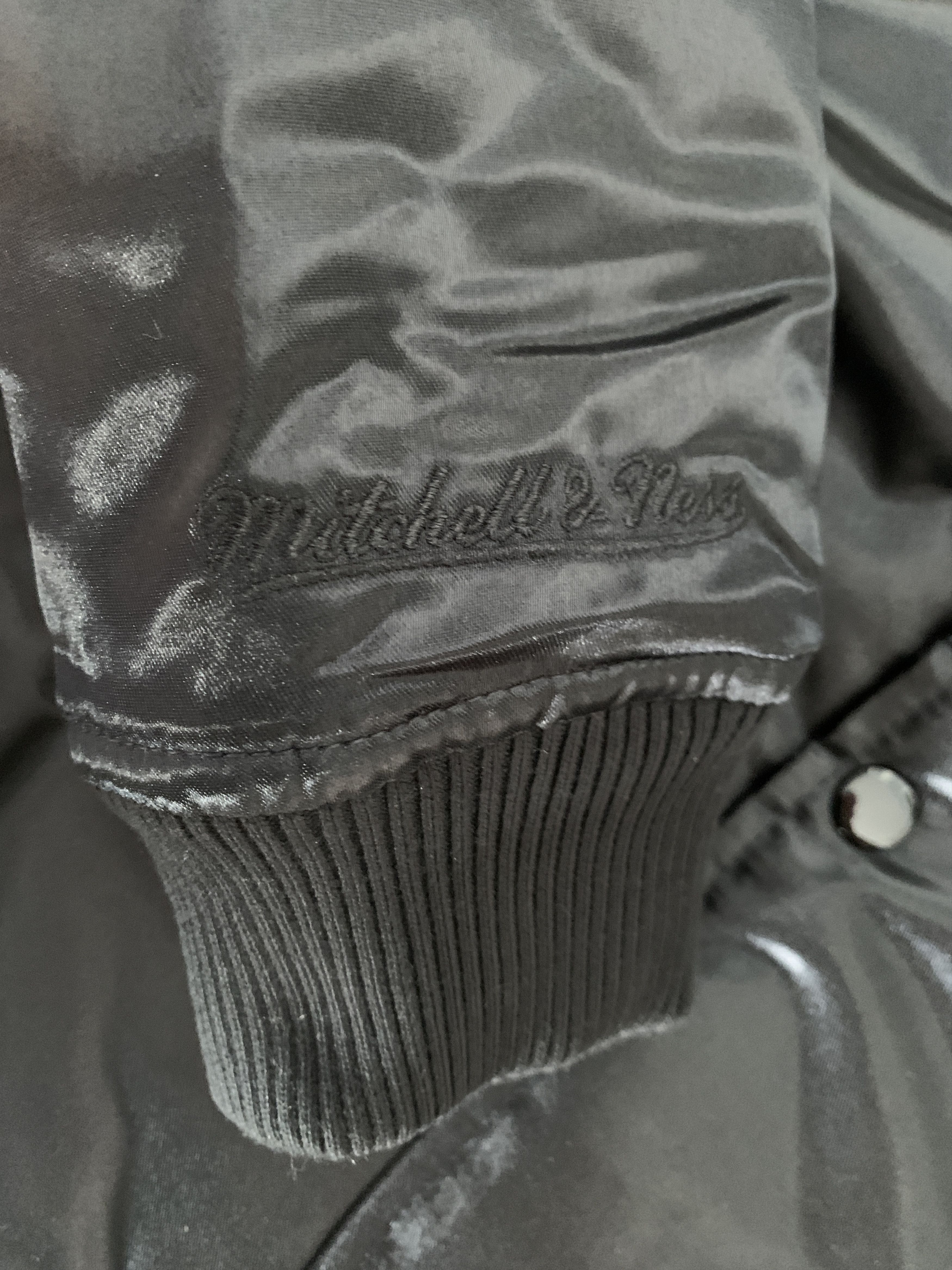 satin jacket NBA boston celtics triple black
