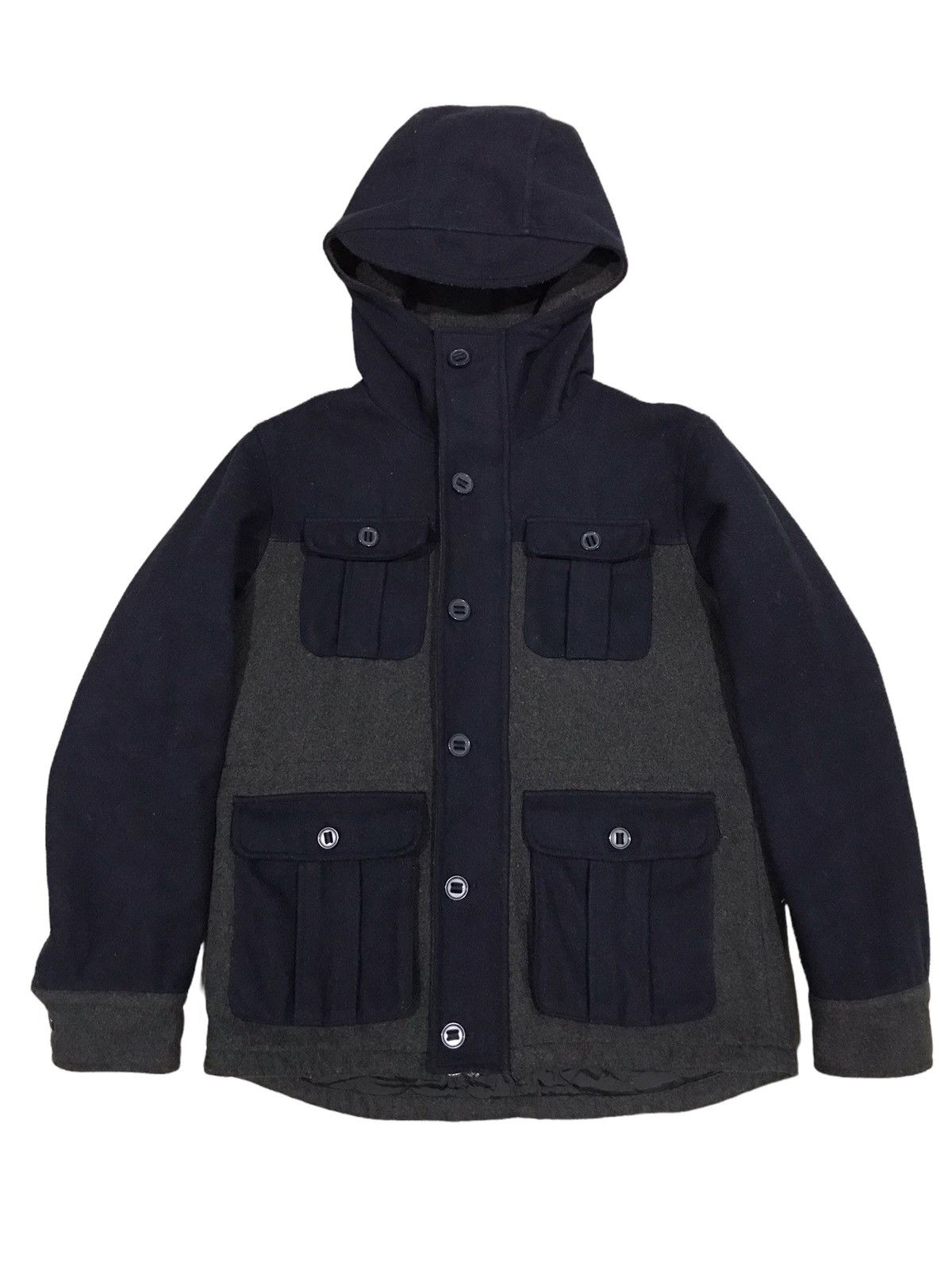 Beams Plus BEAMS HEART Hunting Coat Heavy Melton Two Tones Jacket Size US L / EU 52-54 / 3 - 2 Thumbnail