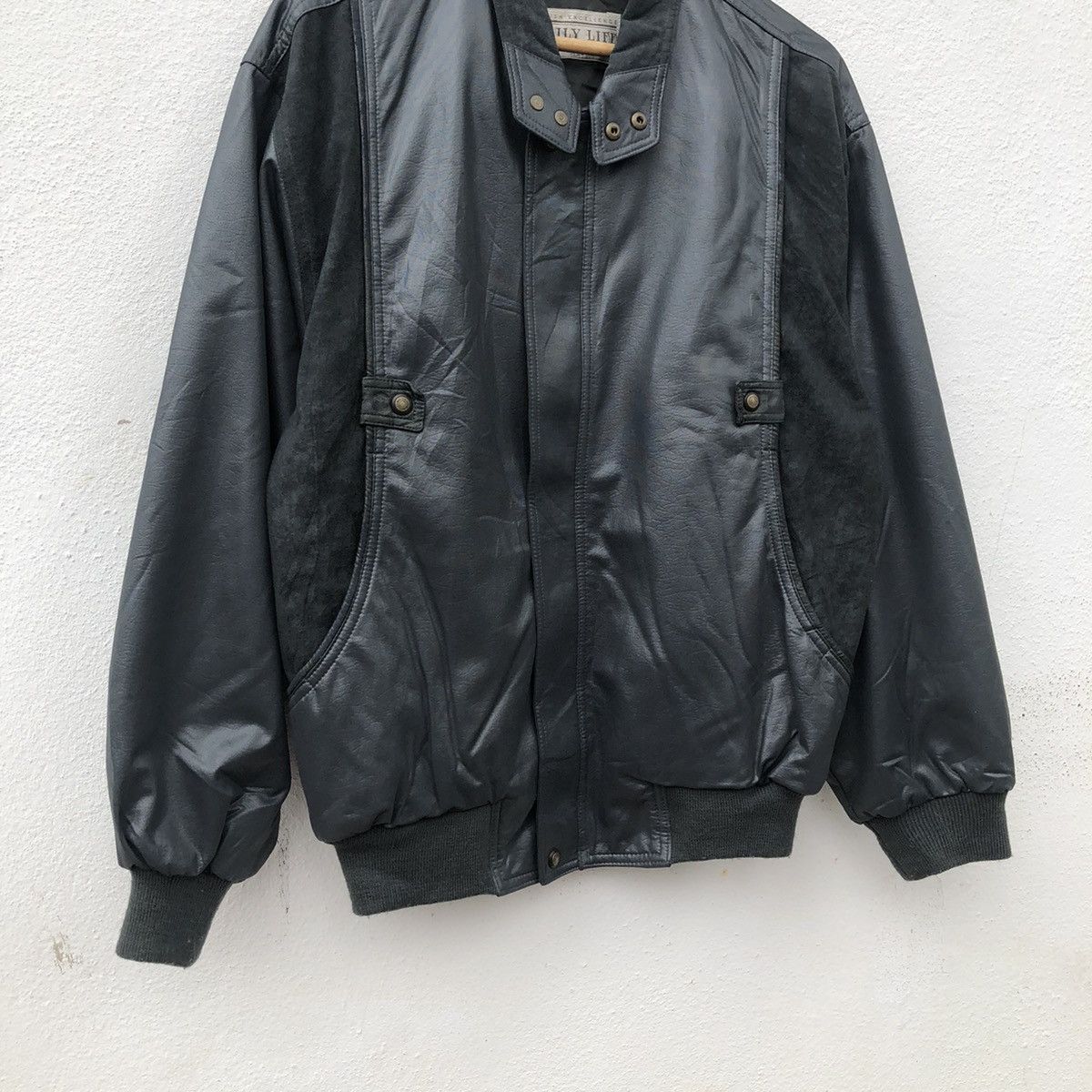 Japanese Brand SOFT LEATHER JACKET BOMBER STYLE GAILY LIFE Size US M / EU 48-50 / 2 - 4 Thumbnail