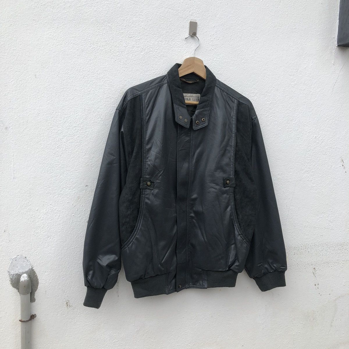 Japanese Brand SOFT LEATHER JACKET BOMBER STYLE GAILY LIFE Size US M / EU 48-50 / 2 - 2 Thumbnail