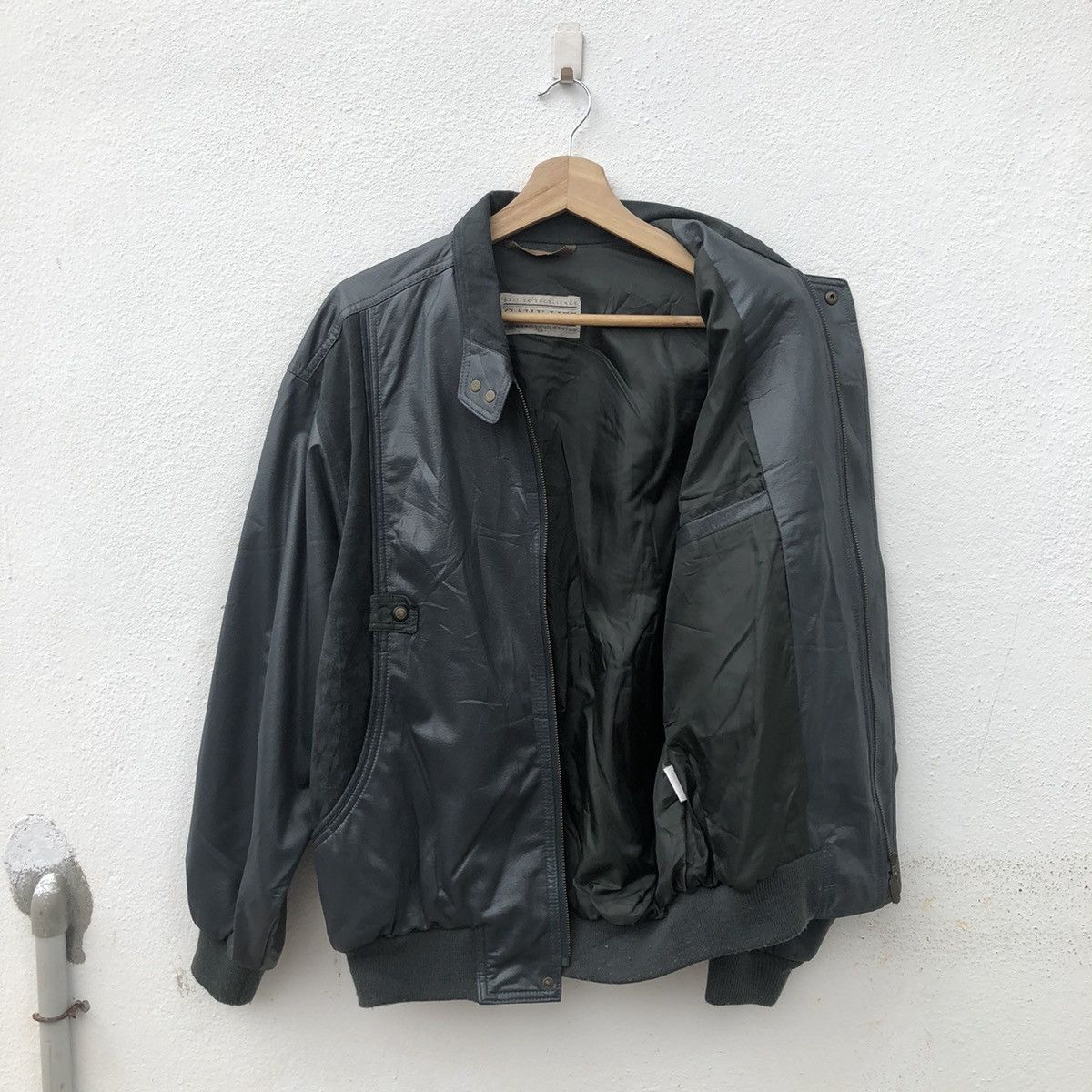 Japanese Brand SOFT LEATHER JACKET BOMBER STYLE GAILY LIFE Size US M / EU 48-50 / 2 - 8 Thumbnail