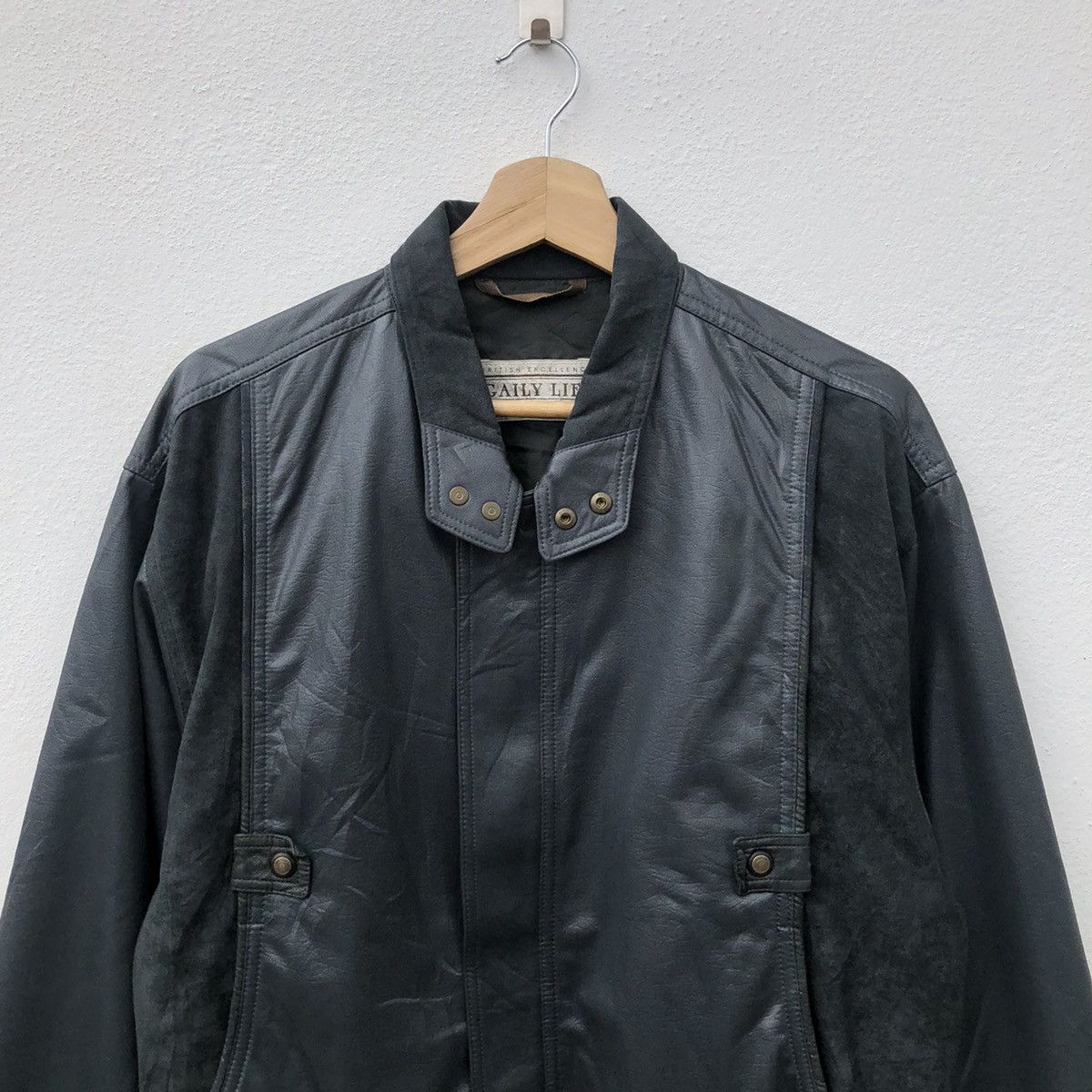 Japanese Brand SOFT LEATHER JACKET BOMBER STYLE GAILY LIFE Size US M / EU 48-50 / 2 - 3 Thumbnail