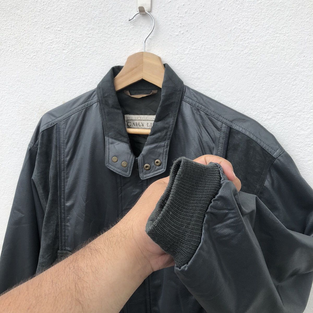 Japanese Brand SOFT LEATHER JACKET BOMBER STYLE GAILY LIFE Size US M / EU 48-50 / 2 - 5 Thumbnail