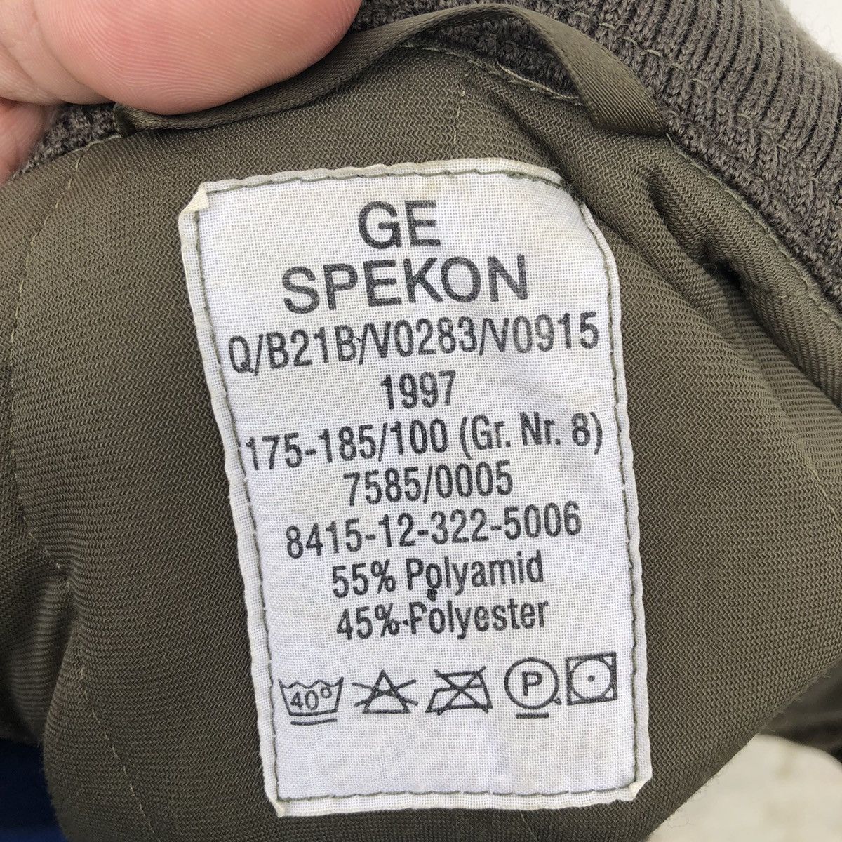 Vintage LIGHTPUFFER DOWN JACKET MILITARY ISSUE COLLECTION GE SPOKEN Size US L / EU 52-54 / 3 - 12 Thumbnail