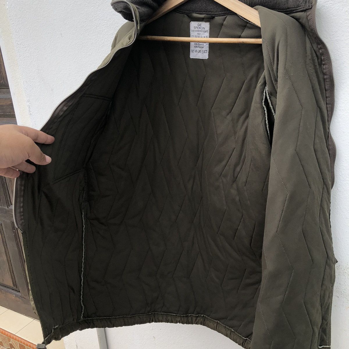 Vintage LIGHTPUFFER DOWN JACKET MILITARY ISSUE COLLECTION GE SPOKEN Size US L / EU 52-54 / 3 - 11 Thumbnail