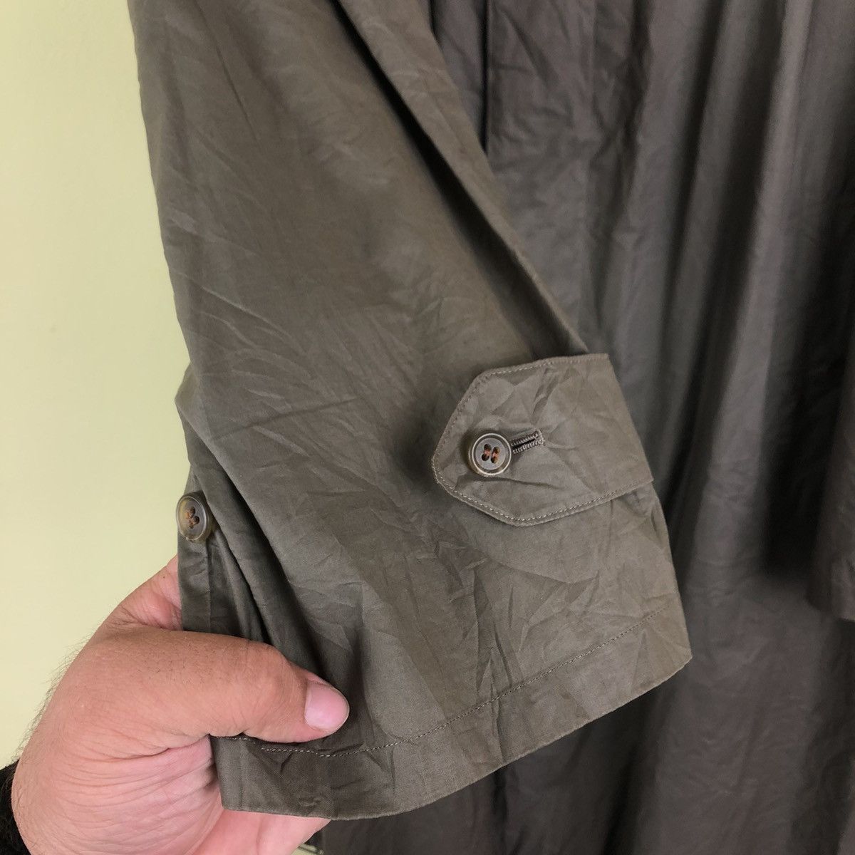 Burberry Vintage Long Light Coat Burberry Army Colours Size US L / EU 52-54 / 3 - 5 Thumbnail