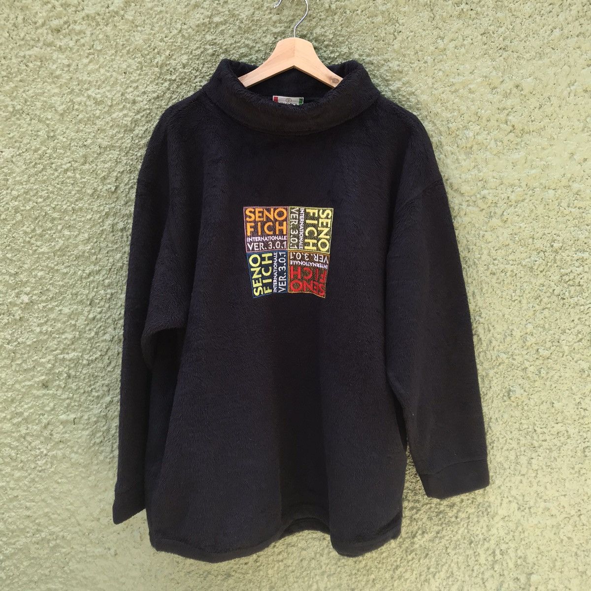 Japanese Brand ❌FINAL DROP❌Seno Fich Sweatshirt Fleece Embroidered Size US L / EU 52-54 / 3 - 6 Thumbnail