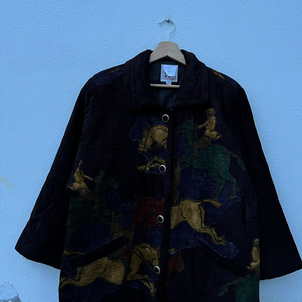 Art Comes First RARE EMBROIDERED LONG JACKET BIG LOGO INSPIRED BY HERMES Size US L / EU 52-54 / 3 - 3 Thumbnail