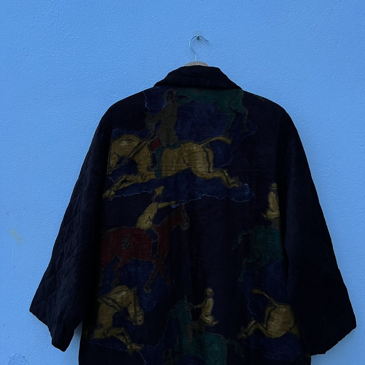 Art Comes First RARE EMBROIDERED LONG JACKET BIG LOGO INSPIRED BY HERMES Size US L / EU 52-54 / 3 - 10 Thumbnail