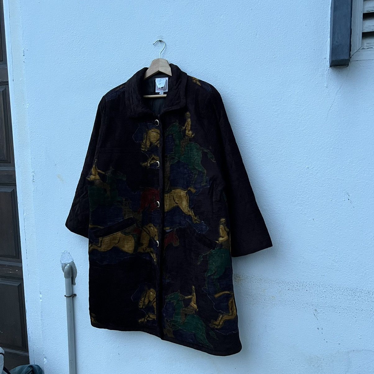 Art Comes First RARE EMBROIDERED LONG JACKET BIG LOGO INSPIRED BY HERMES Size US L / EU 52-54 / 3 - 2 Thumbnail