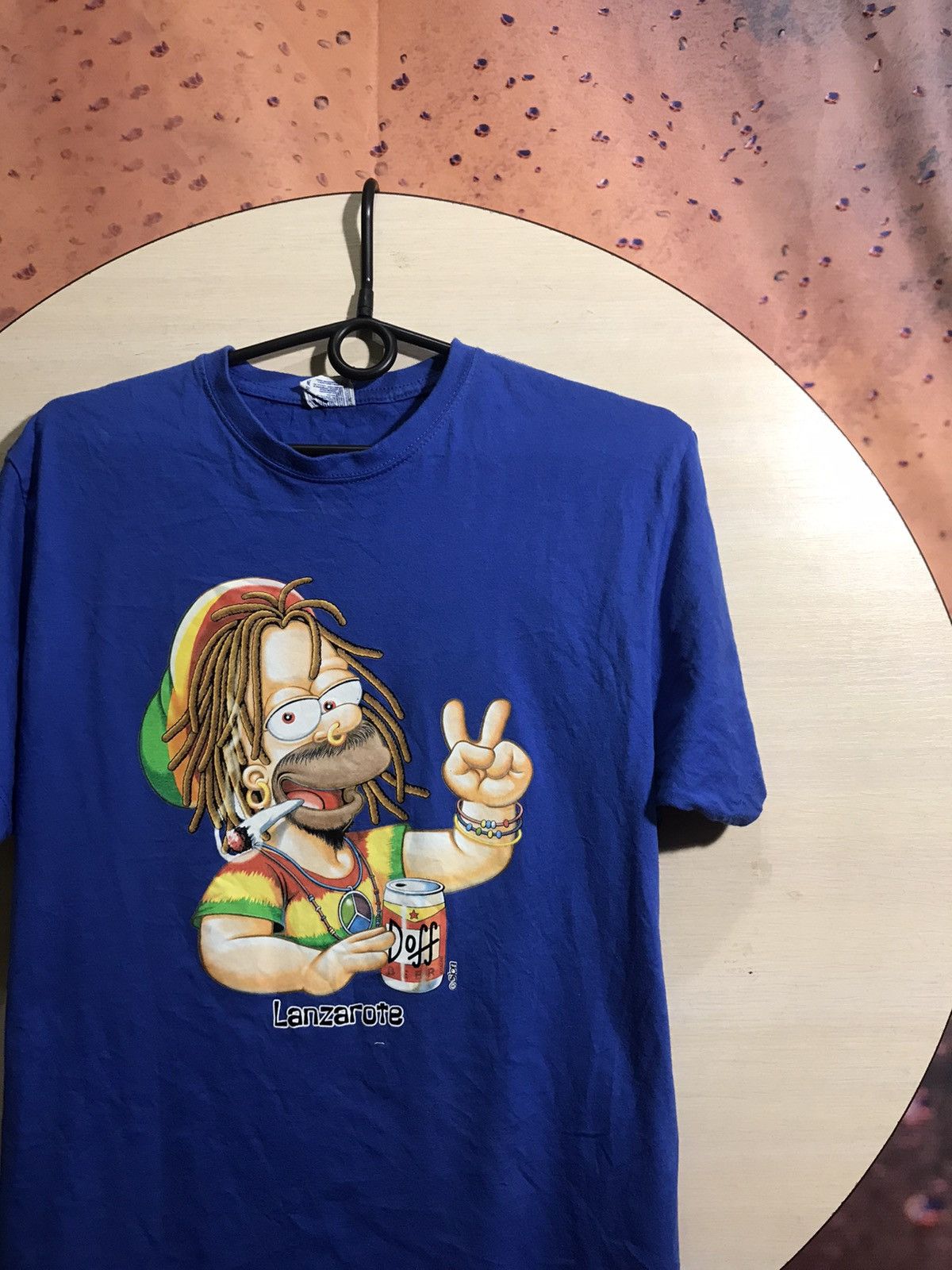 Cartoon Network × The Simpsons × Vintage Vintage The Simpsons Homer rasta streetwear tee Size US S / EU 44-46 / 1 - 1 Thumbnail
