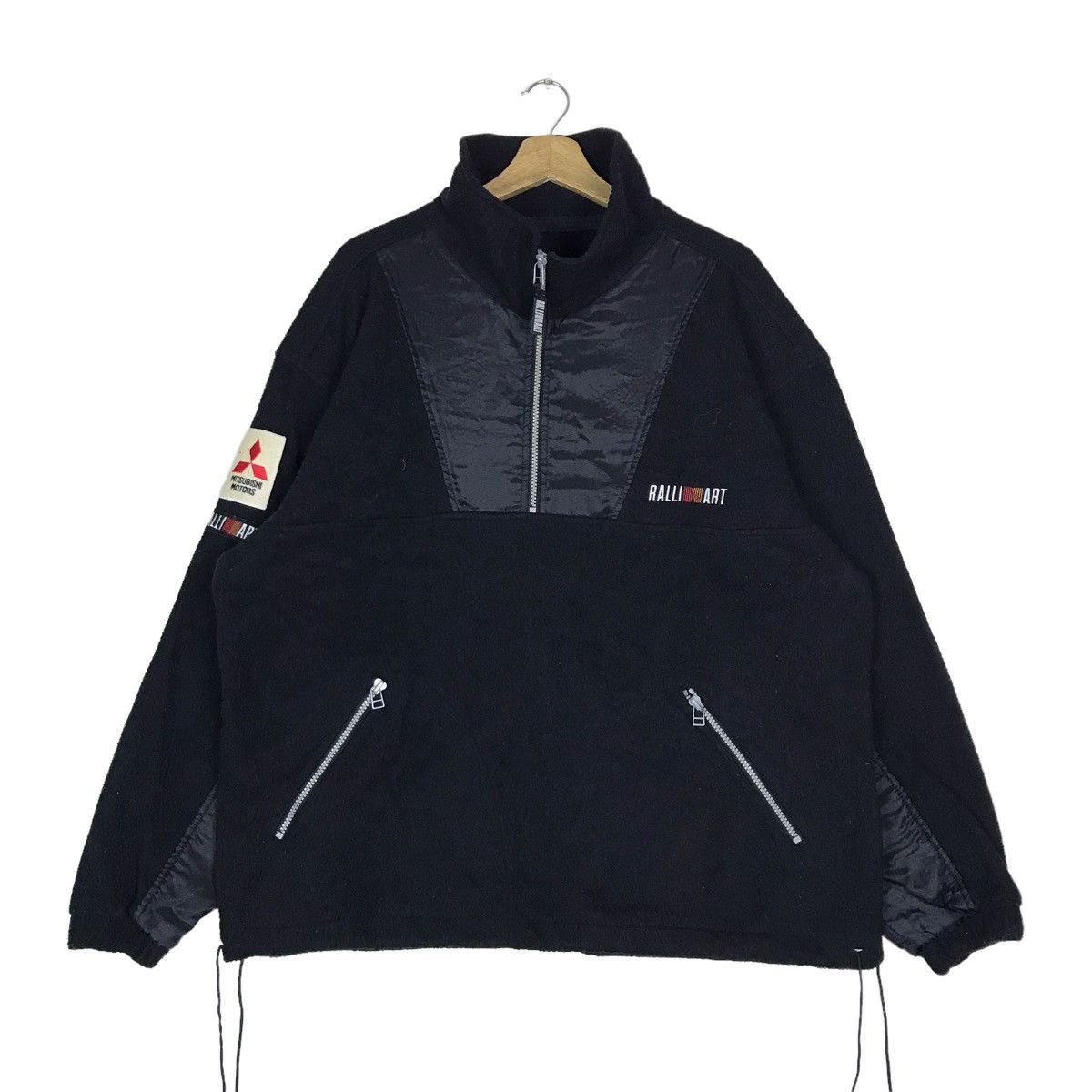 Vintage 90s Ralli Art Motosport Half Zip Fleece Jacket