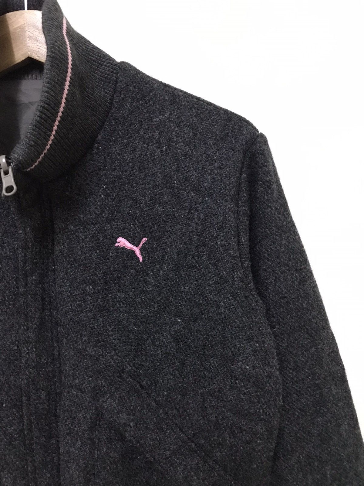 Japanese Brand × Puma Vintage Puma Reversible Wool Bomber Jacket Size US L / EU 52-54 / 3 - 7 Thumbnail