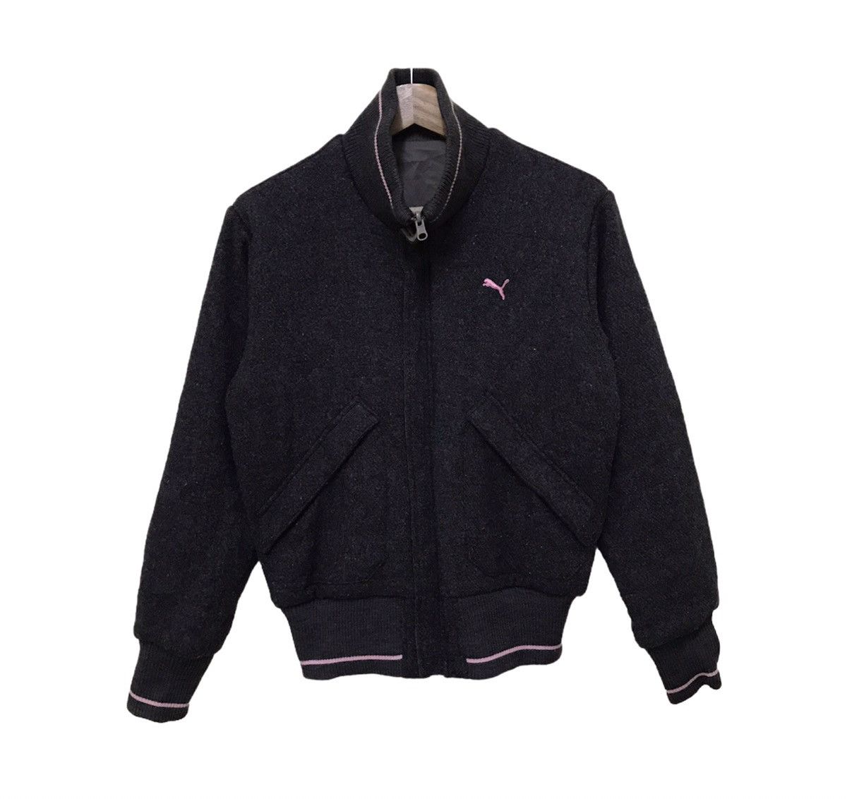 Japanese Brand × Puma Vintage Puma Reversible Wool Bomber Jacket Size US L / EU 52-54 / 3 - 2 Thumbnail