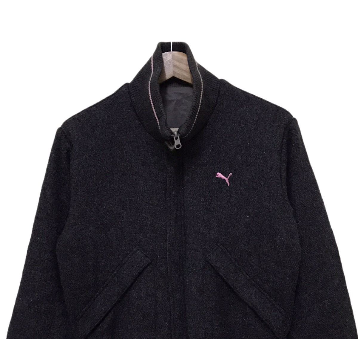 Japanese Brand × Puma Vintage Puma Reversible Wool Bomber Jacket Size US L / EU 52-54 / 3 - 4 Thumbnail