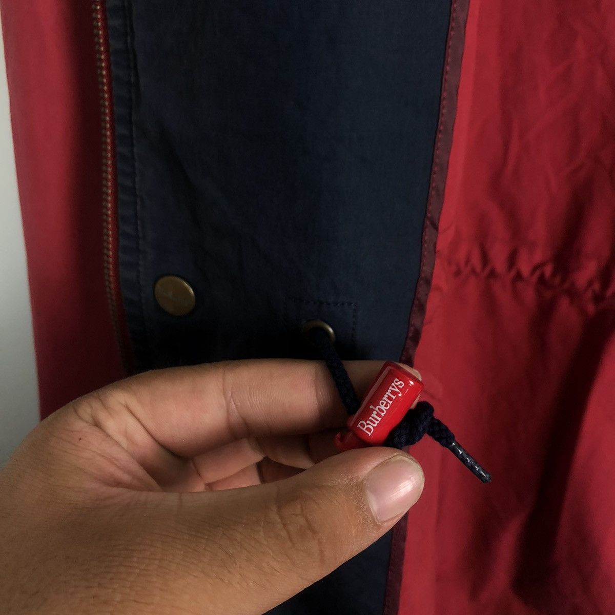 Burberry Vintage Burberrys Big Logo Jacket Rare Colour Red Size US L / EU 52-54 / 3 - 6 Thumbnail
