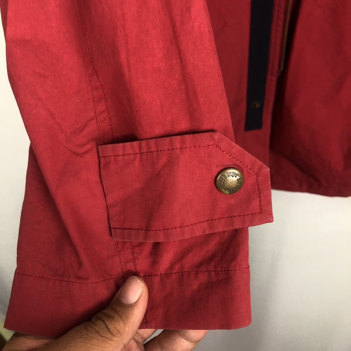 Burberry Vintage Burberrys Big Logo Jacket Rare Colour Red Size US L / EU 52-54 / 3 - 10 Thumbnail
