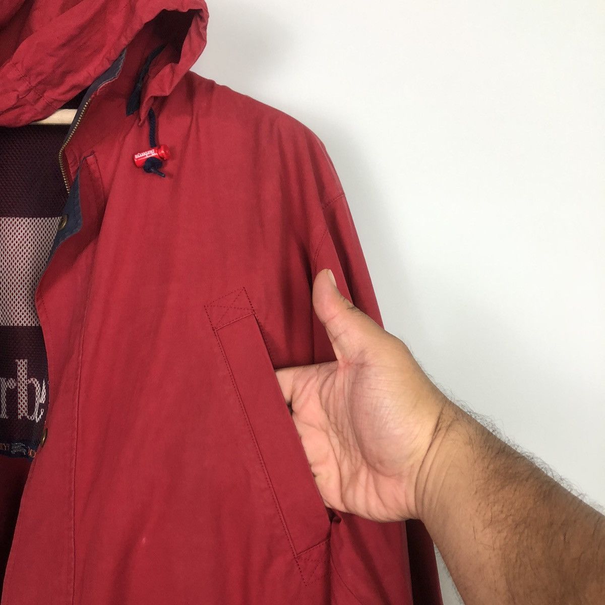 Burberry Vintage Burberrys Big Logo Jacket Rare Colour Red Size US L / EU 52-54 / 3 - 11 Thumbnail