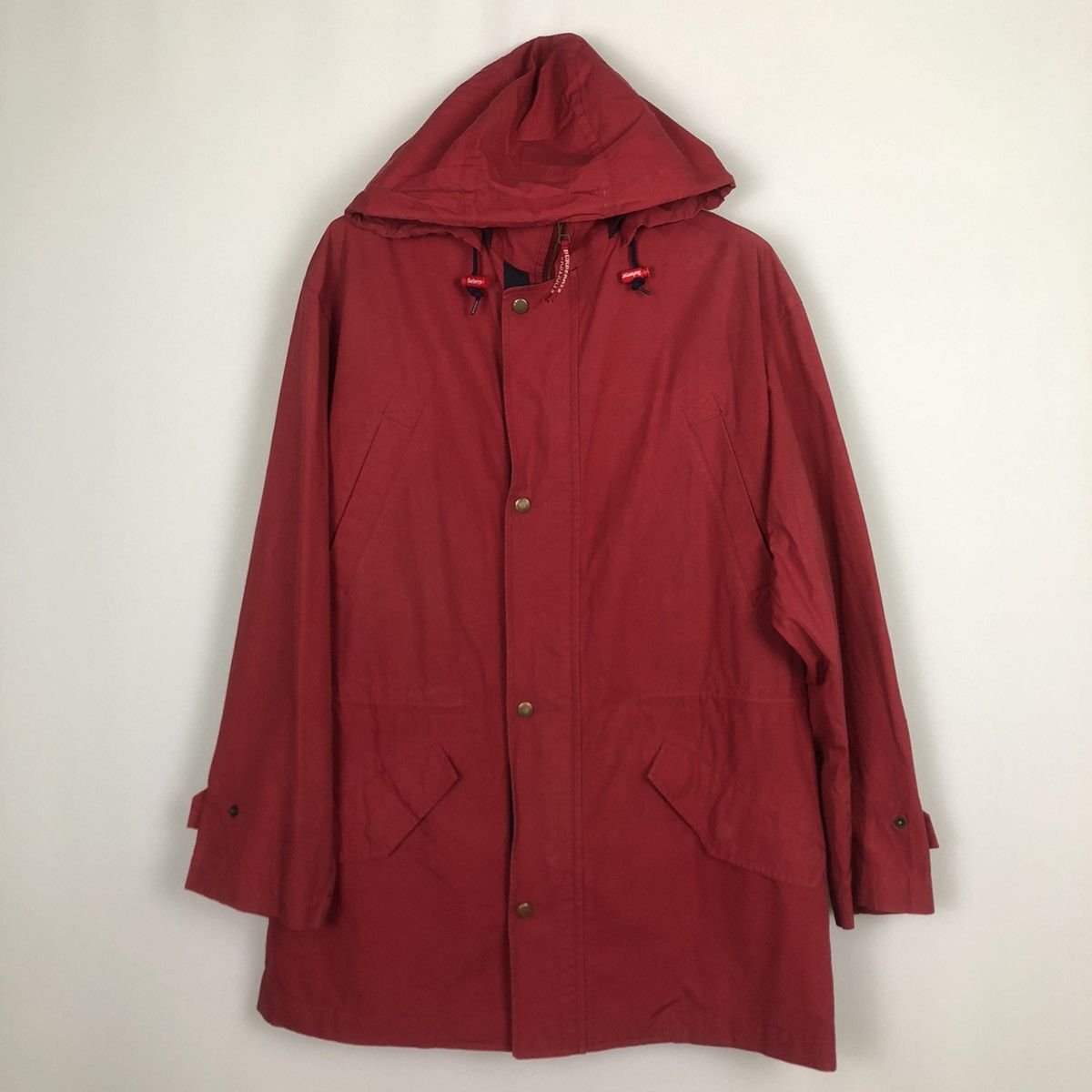 Burberry Vintage Burberrys Big Logo Jacket Rare Colour Red Size US L / EU 52-54 / 3 - 12 Thumbnail
