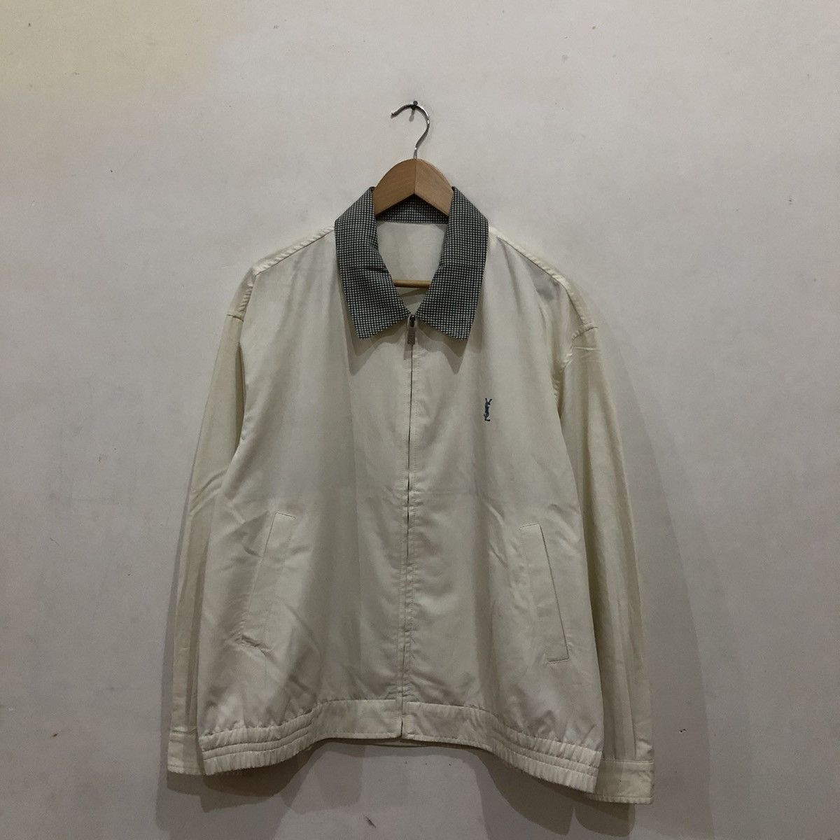 Vintage Full Zipper Yves Saint Laurent Light Jacket Size US M / EU 48-50 / 2 - 2 Thumbnail