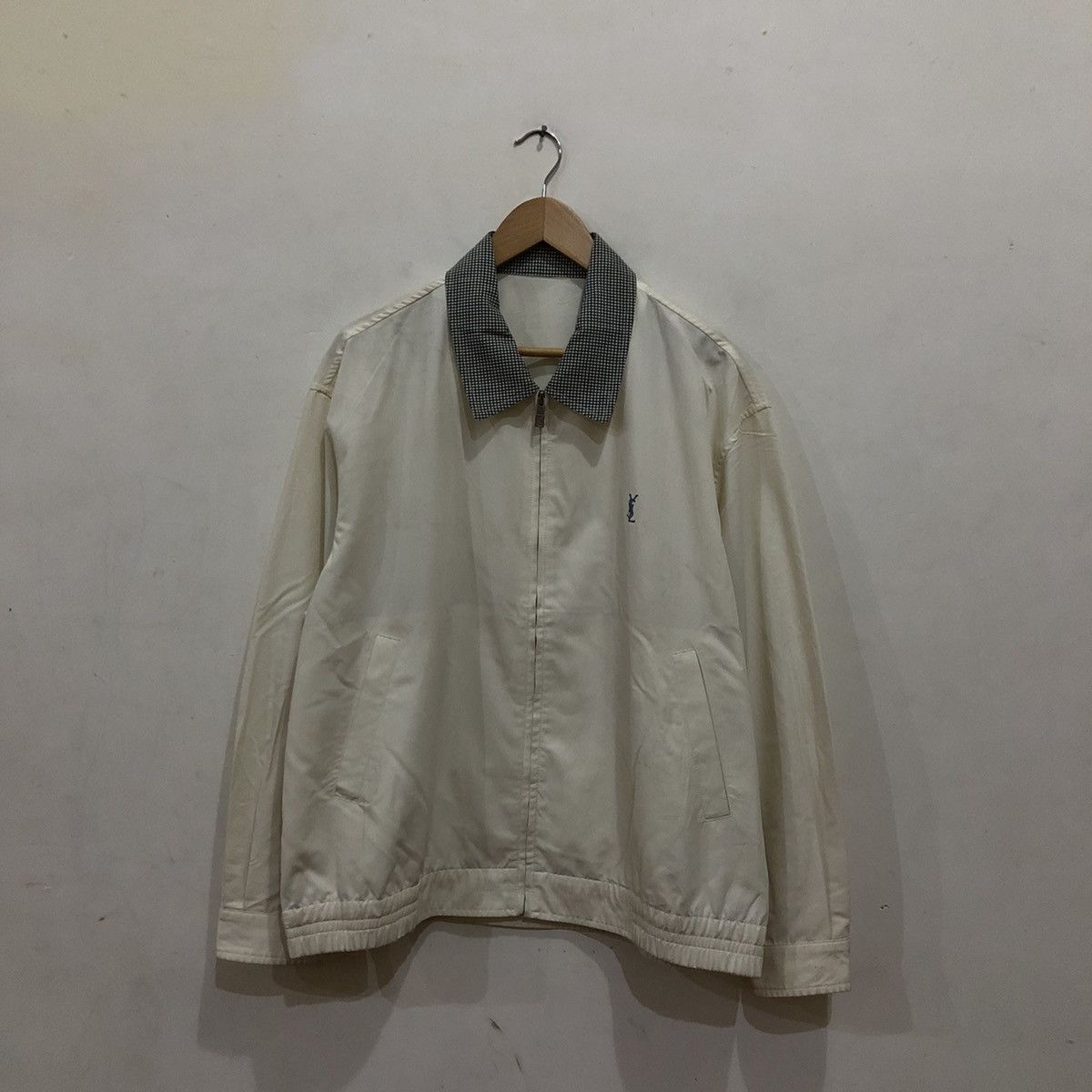 Vintage Full Zipper Yves Saint Laurent Light Jacket Size US M / EU 48-50 / 2 - 1 Thumbnail