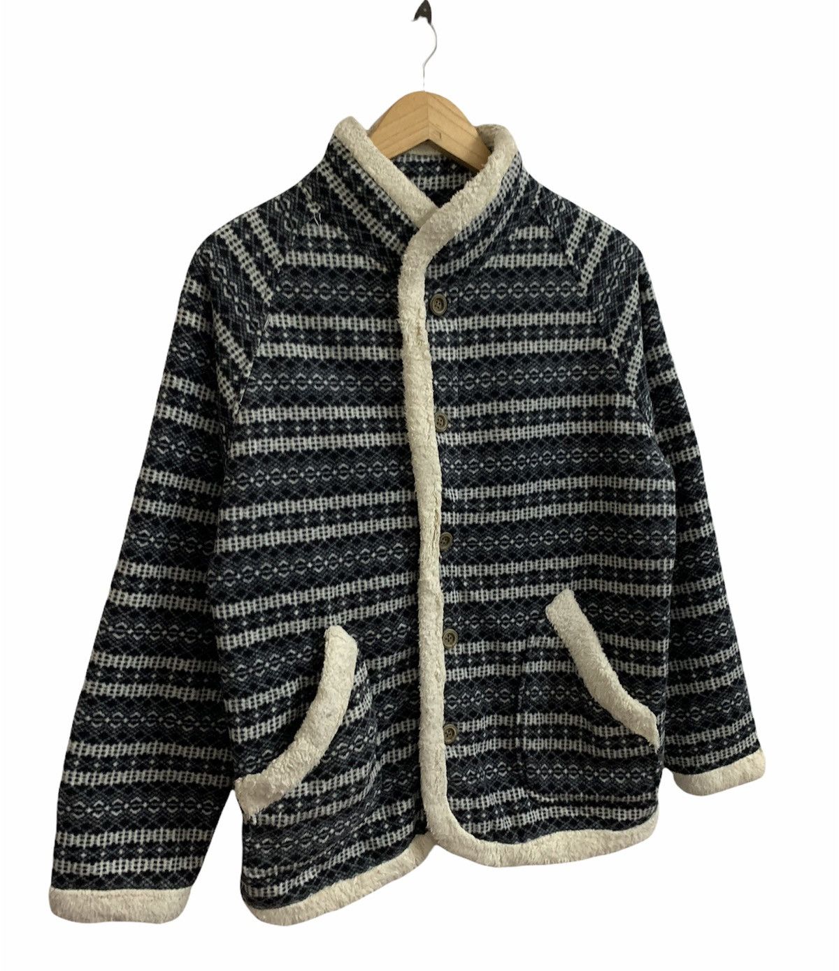 Yohji Yamamoto Yohji Yamamoto Sacsny Y’saccs Fleece Button Sweater Size M / US 6-8 / IT 42-44 - 4 Thumbnail