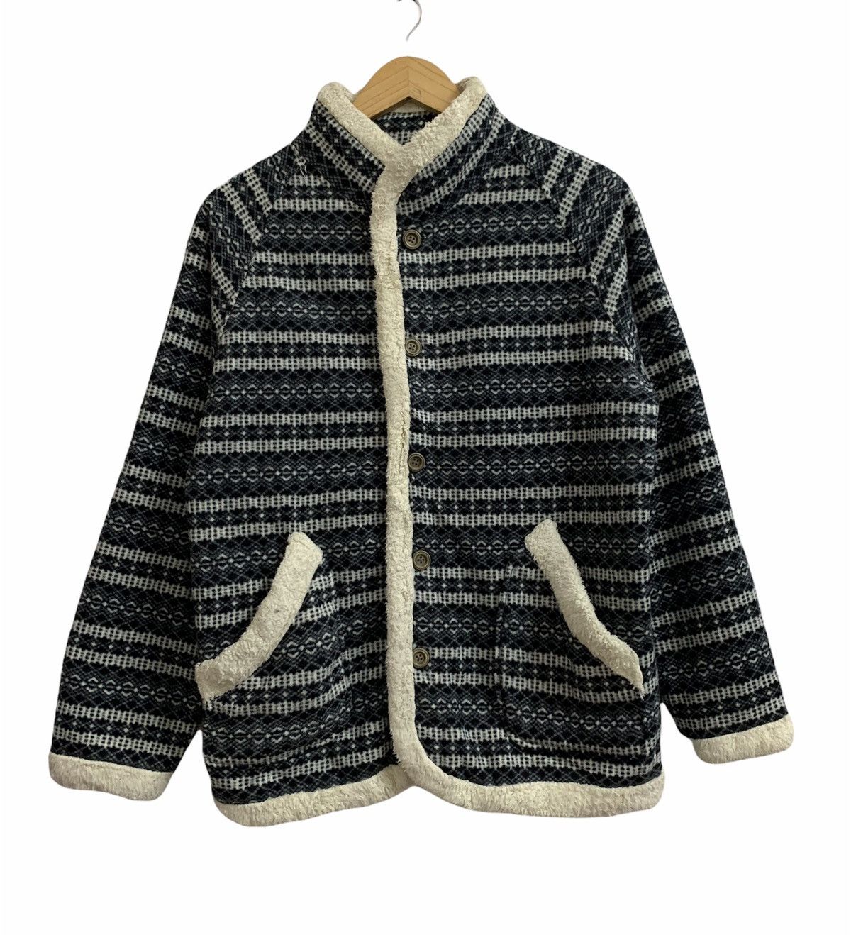 Yohji Yamamoto Yohji Yamamoto Sacsny Y’saccs Fleece Button Sweater Size M / US 6-8 / IT 42-44 - 1 Thumbnail