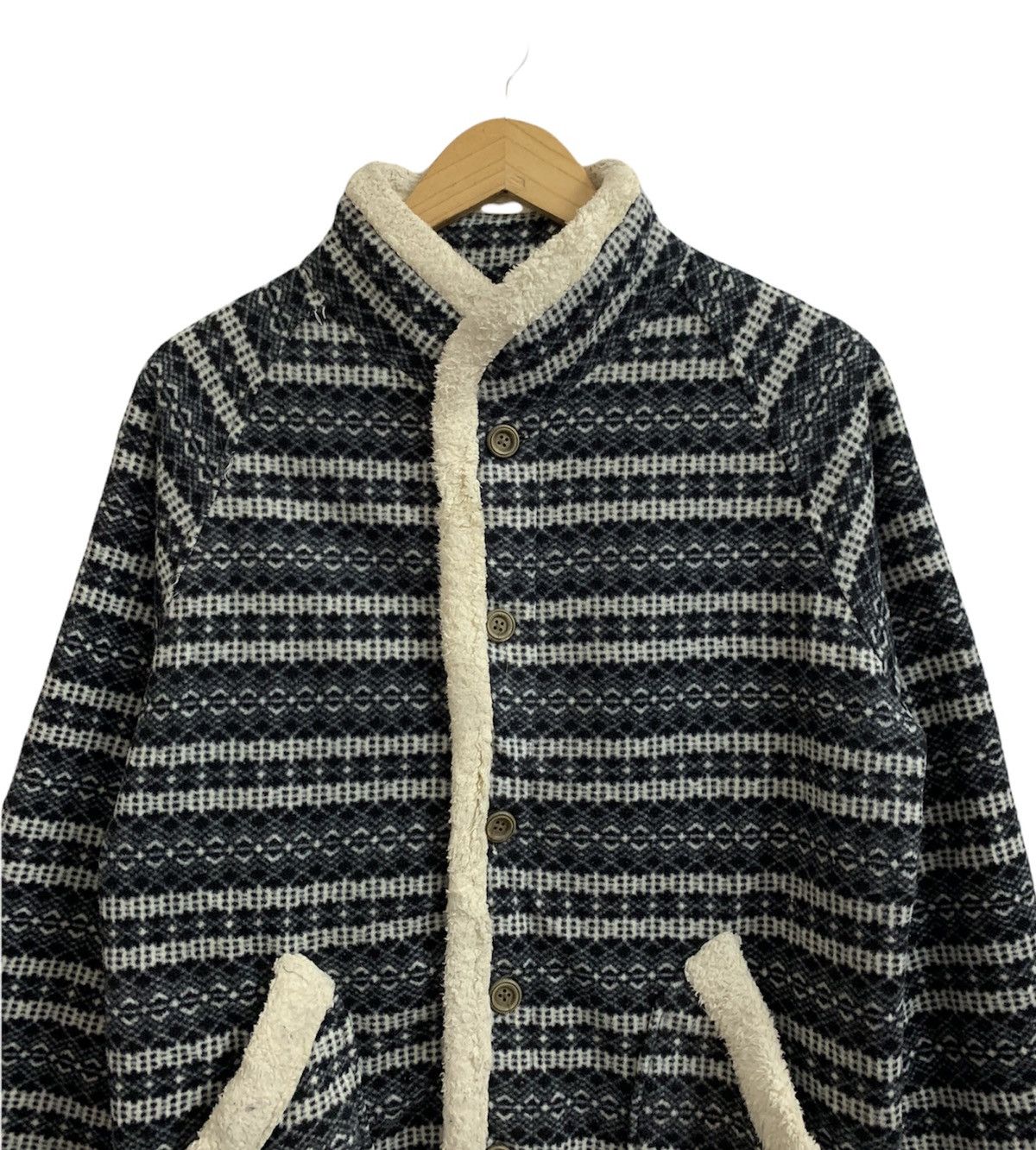 Yohji Yamamoto Yohji Yamamoto Sacsny Y’saccs Fleece Button Sweater Size M / US 6-8 / IT 42-44 - 2 Thumbnail