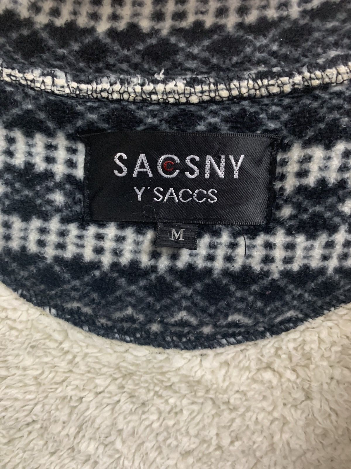 Yohji Yamamoto Yohji Yamamoto Sacsny Y’saccs Fleece Button Sweater Size M / US 6-8 / IT 42-44 - 8 Thumbnail