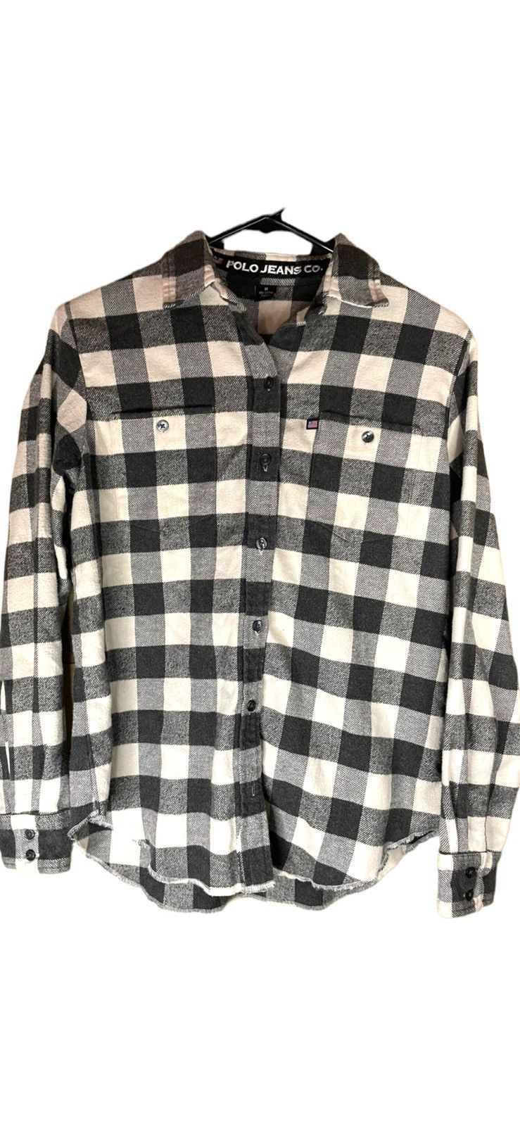 Polo Ralph Lauren × Vintage Vintage Polo Jeans Flannel Button Up Shirt Size M Size US M / EU 48-50 / 2 - 1 Thumbnail