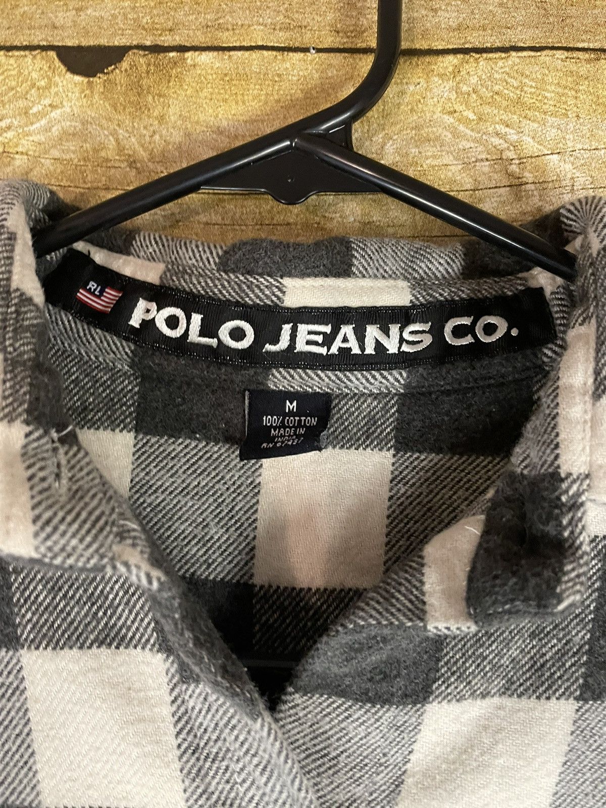 Polo Ralph Lauren × Vintage Vintage Polo Jeans Flannel Button Up Shirt Size M Size US M / EU 48-50 / 2 - 4 Thumbnail