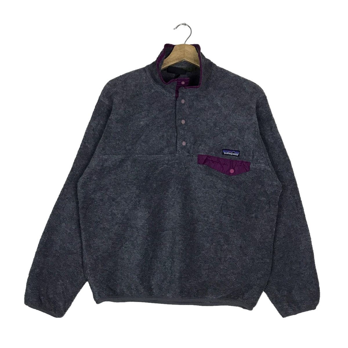Vintage 90s Patagonia Half Snap Button Fleece Sweatshirt