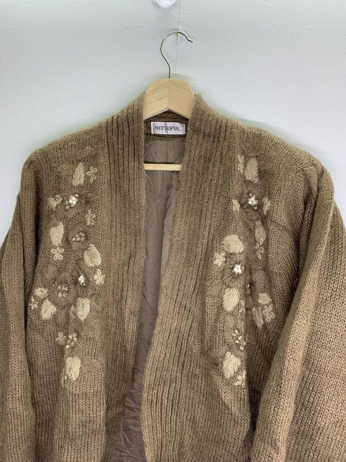 Japanese Brand Vintage JapaneseBrand Mohair Wool Cardigan Button less Size US M / EU 48-50 / 2 - 3 Thumbnail
