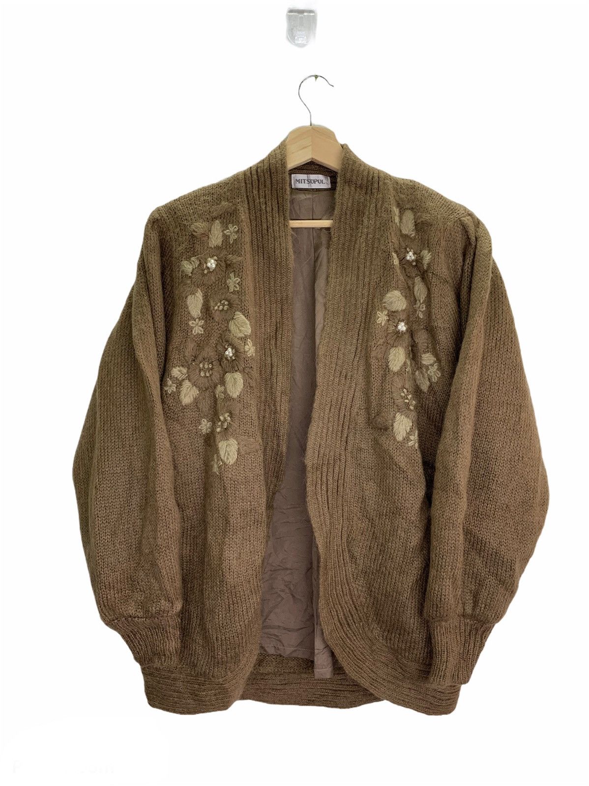 Japanese Brand Vintage JapaneseBrand Mohair Wool Cardigan Button less Size US M / EU 48-50 / 2 - 1 Thumbnail