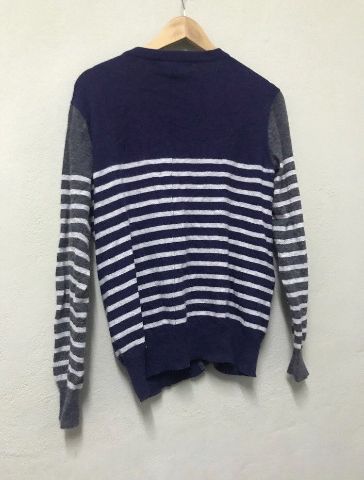 Designer Vintage Katharine Hamnett striped knit Wools Cardigan Size US M / EU 48-50 / 2 - 2 Thumbnail
