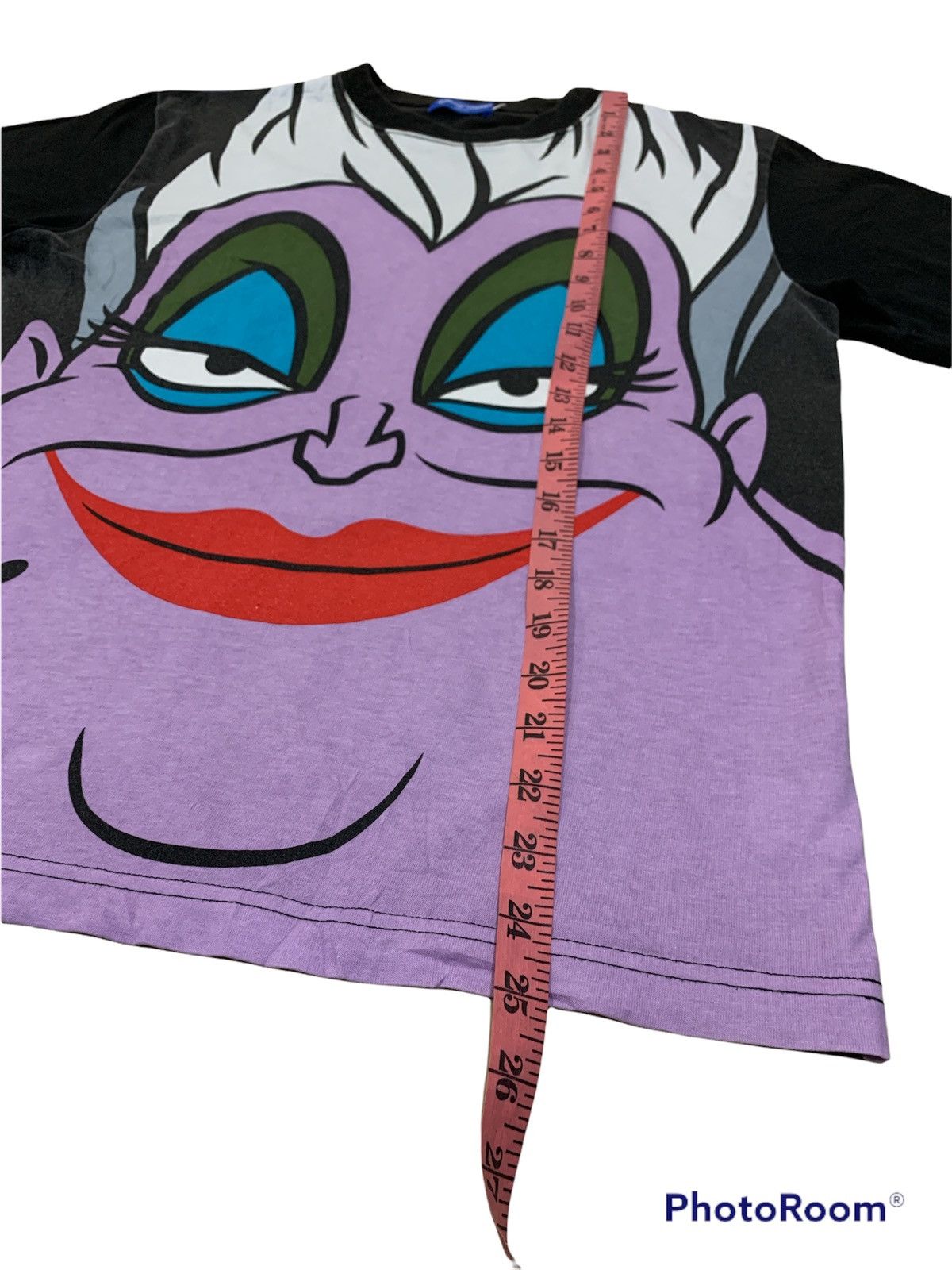 Disney × Vintage VTG 1990s DISNEY VILLAIN URSULA OVERPRINT FULLPRINT SHIRT Size US S / EU 44-46 / 1 - 3 Thumbnail